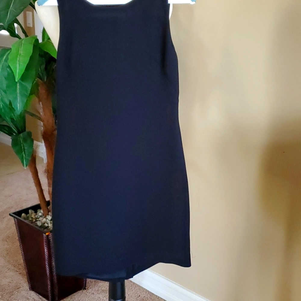 Petite sophisticated Black Sheath dress